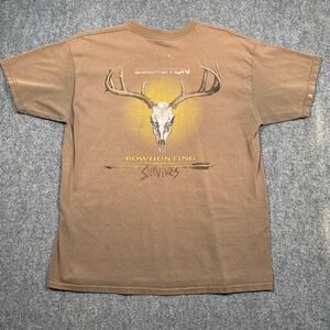Easton Bowhunting Survivors T Shirt‎ Men's Brown Graphic Tee XL